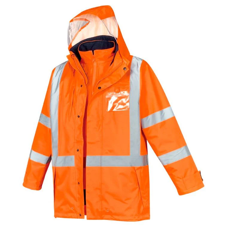 Syzmik Mens Hi Vis X Back Taped 4 in 1 Waterproof Jacket (ZJ616)