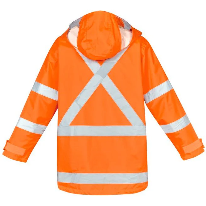 Syzmik Mens Hi Vis X Back Taped 4 in 1 Waterproof Jacket (ZJ616) - Image 3