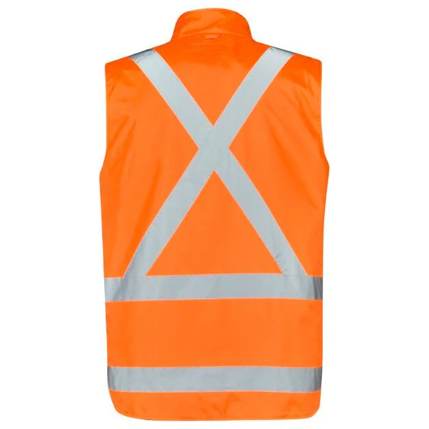Syzmik Mens Hi Vis X Back Taped 4 in 1 Waterproof Jacket (ZJ616) - Image 4