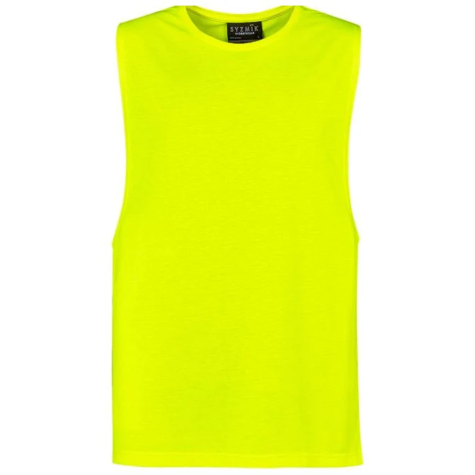 Syzmik Mens His Vis Sleeveless Tee (ZH297) - Image 3
