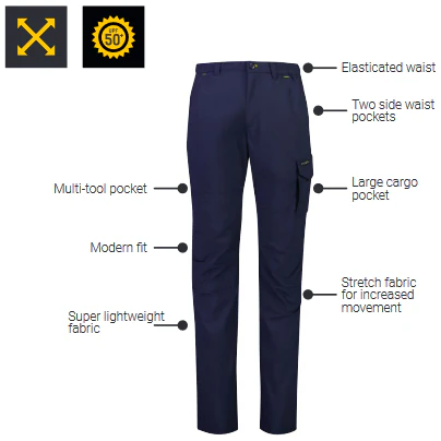 Syzmik Mens Lightweight Outdoor Pants (ZP180) - Image 3