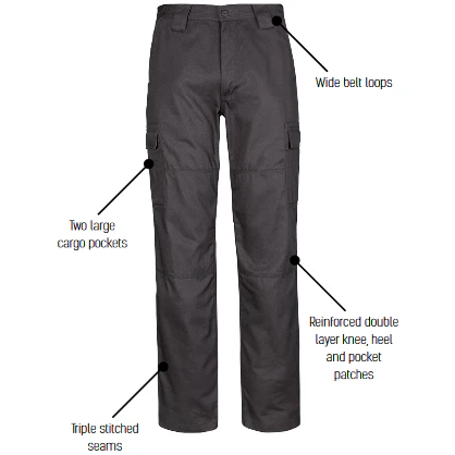 Syzmik Mens Midweight Drill Cargo Pant - Regular (ZW001) - Image 7