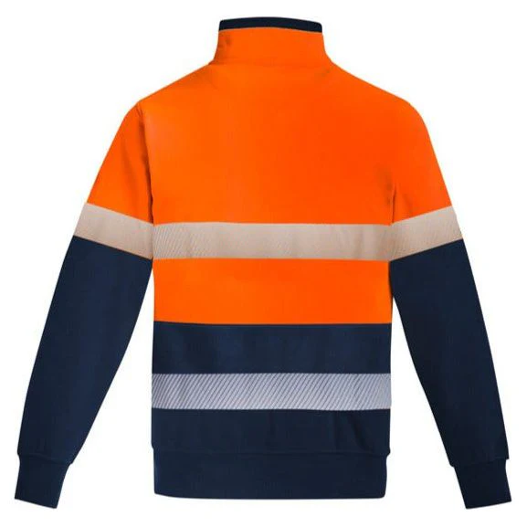Syzmik Mens Orange Flame HRC 2 Hoop Taped 1/4 Zip Brushed Fleece (ZT150) - Image 3