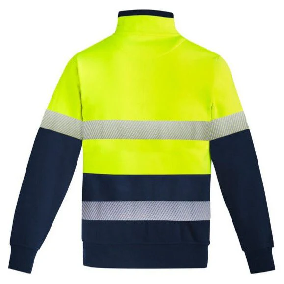 Syzmik Mens Orange Flame HRC 2 Hoop Taped 1/4 Zip Brushed Fleece (ZT150) - Image 4