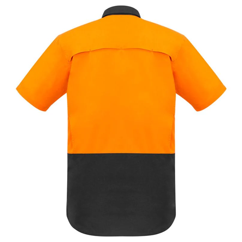 Syzmik Mens Rugged Cooling Hi Vis Spliced S/S Shirt (ZW815) - Image 8