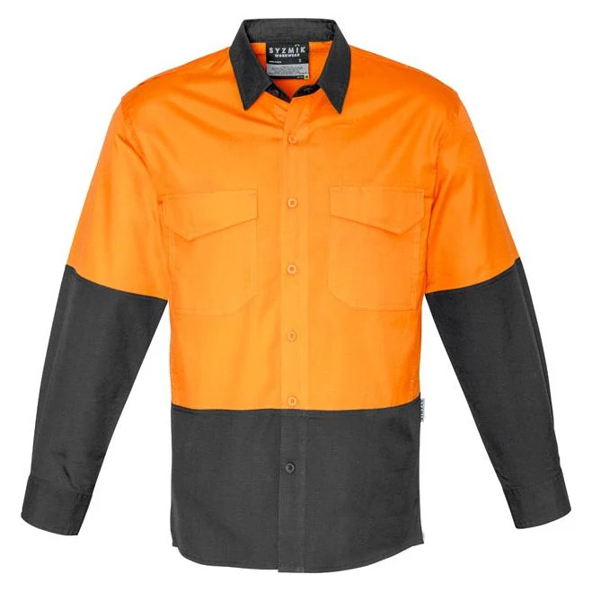 Syzmik Mens Rugged Cooling Hi Vis Spliced Shirt (ZW128)