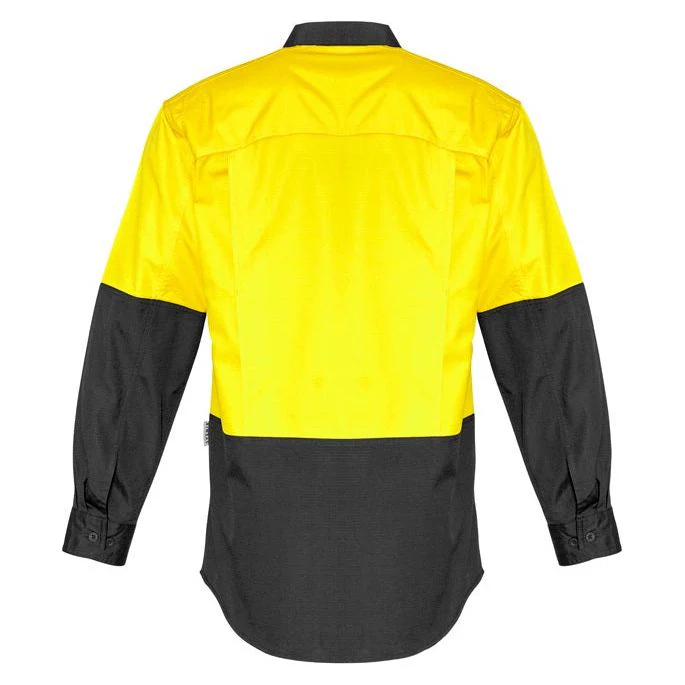 Syzmik Mens Rugged Cooling Hi Vis Spliced Shirt (ZW128) - Image 7
