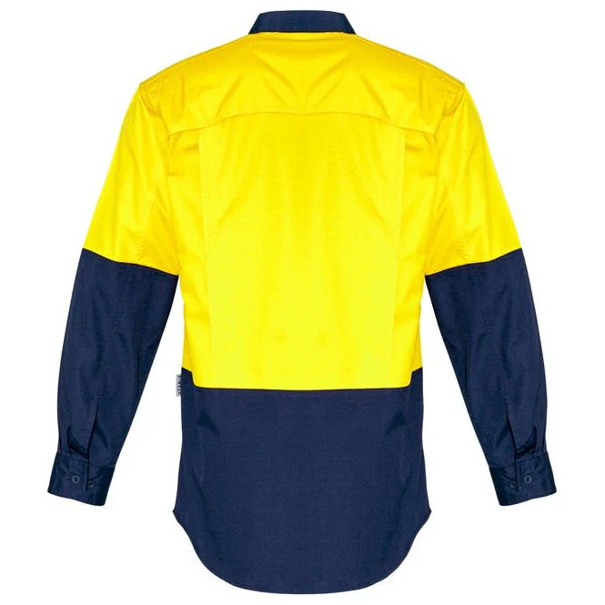 Syzmik Mens Rugged Cooling Hi Vis Spliced Shirt (ZW128) - Image 8