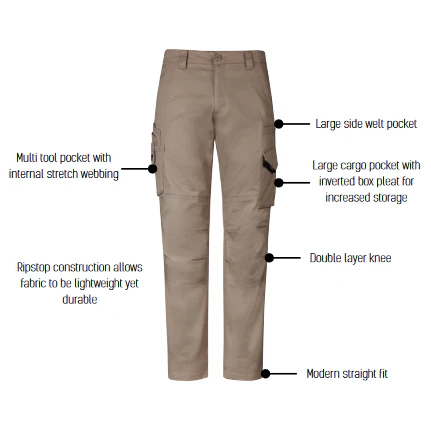 Syzmik Mens Rugged Cooling Stretch Pant (ZP604) - Image 9