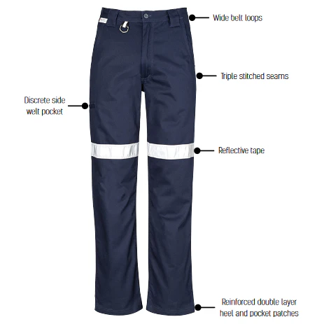 Syzmik Mens Taped Utility Pant - Regular (ZW004) - Image 3