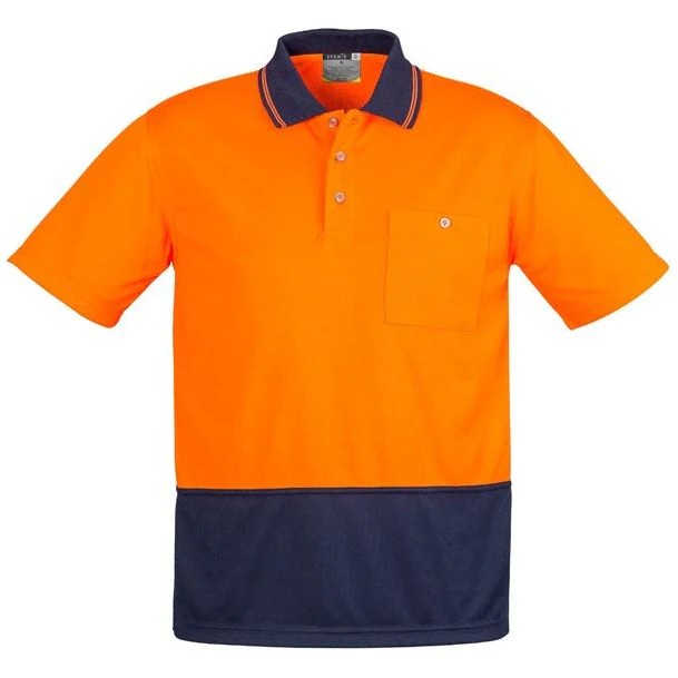 Syzmik Unisex Hi Vis Basic Spliced Polo - Short Sleeve (ZH231) - Image 2