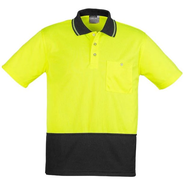 Syzmik Unisex Hi Vis Basic Spliced Polo - Short Sleeve (ZH231) - Image 3