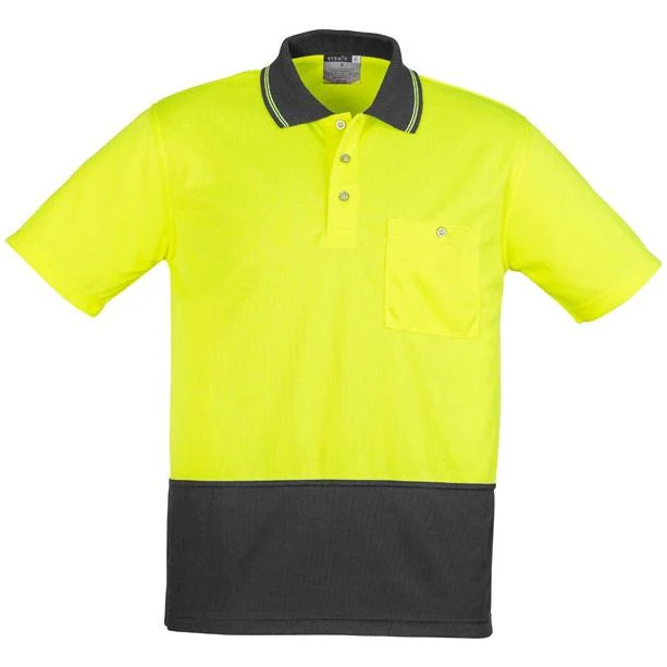 Syzmik Unisex Hi Vis Basic Spliced Polo - Short Sleeve (ZH231) - Image 4