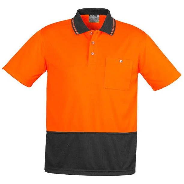 Syzmik Unisex Hi Vis Basic Spliced Polo - Short Sleeve (ZH231) - Image 6