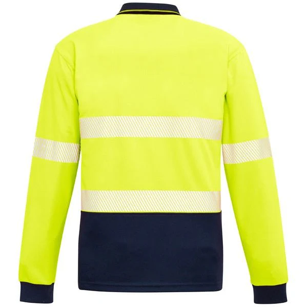 Syzmik Unisex Hi Vis Segmented L/S Polo - Hoop Taped (ZH530) - Image 4