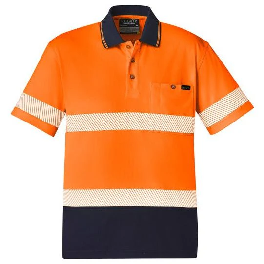Syzmik Unisex Hi Vis Segmented S/S Polo - Hoop Taped (ZH535)