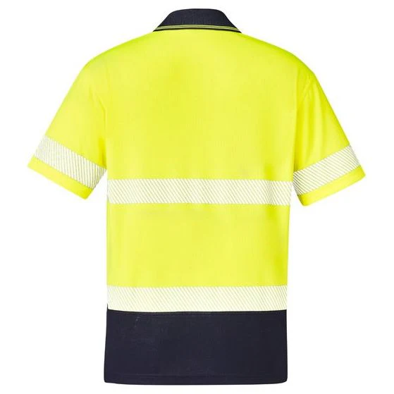 Syzmik Unisex Hi Vis Segmented S/S Polo - Hoop Taped (ZH535) - Image 4