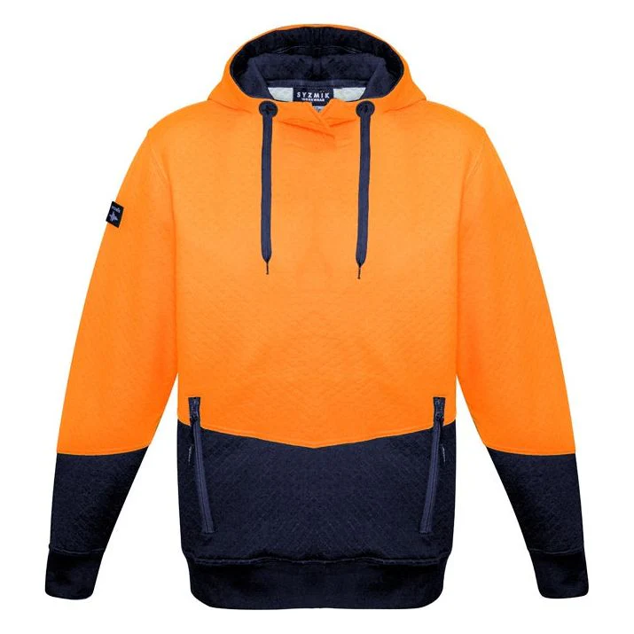 Syzmik Unisex Hi Vis Textured Jacquard Hoodie (ZT477) - Image 2