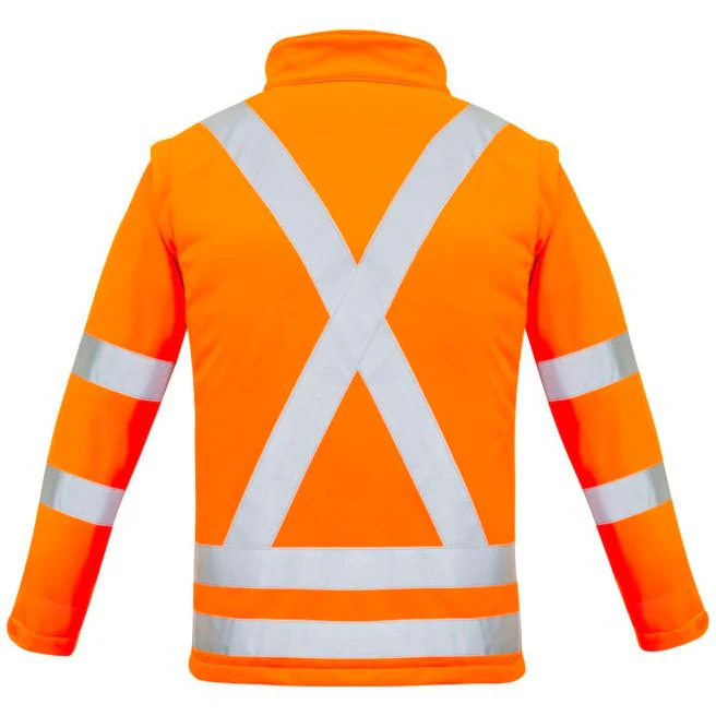 Syzmik Womens Hi Vis Rail X Back 2 In 1 Softshell Jacket (ZJ770) - Image 2