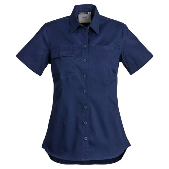 Syzmik Womens Lightweight Tradie S/S Shirt (ZWL120) - Image 2