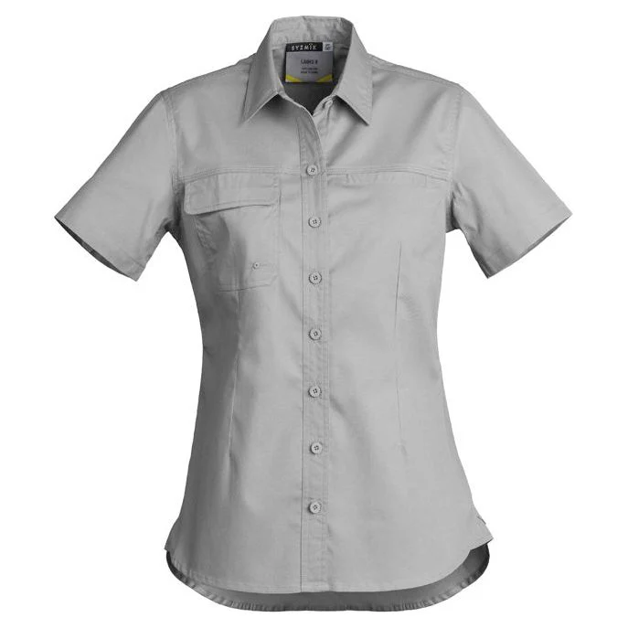 Syzmik Womens Lightweight Tradie S/S Shirt (ZWL120) - Image 3