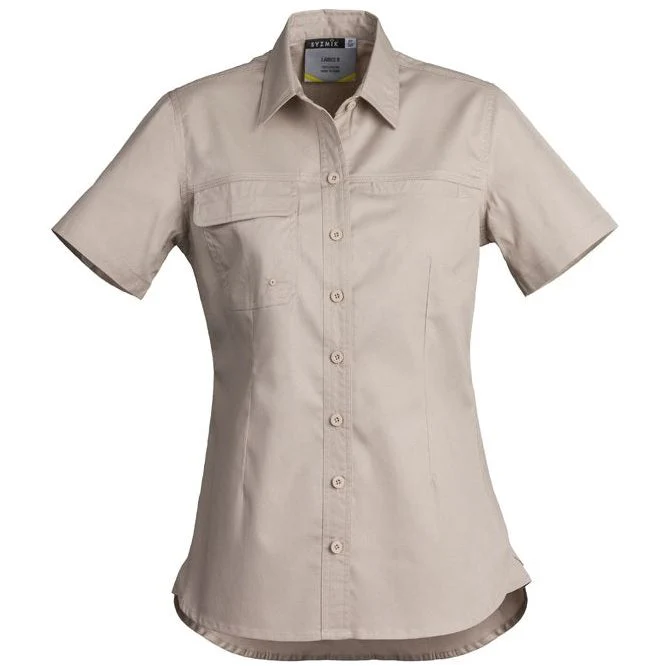 Syzmik Womens Lightweight Tradie S/S Shirt (ZWL120) - Image 4