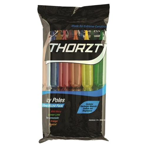Thortz Icy Pole Mixed Flavour Pack - 10 x 90mL - Carton of 15 Packs (ICEMIX)