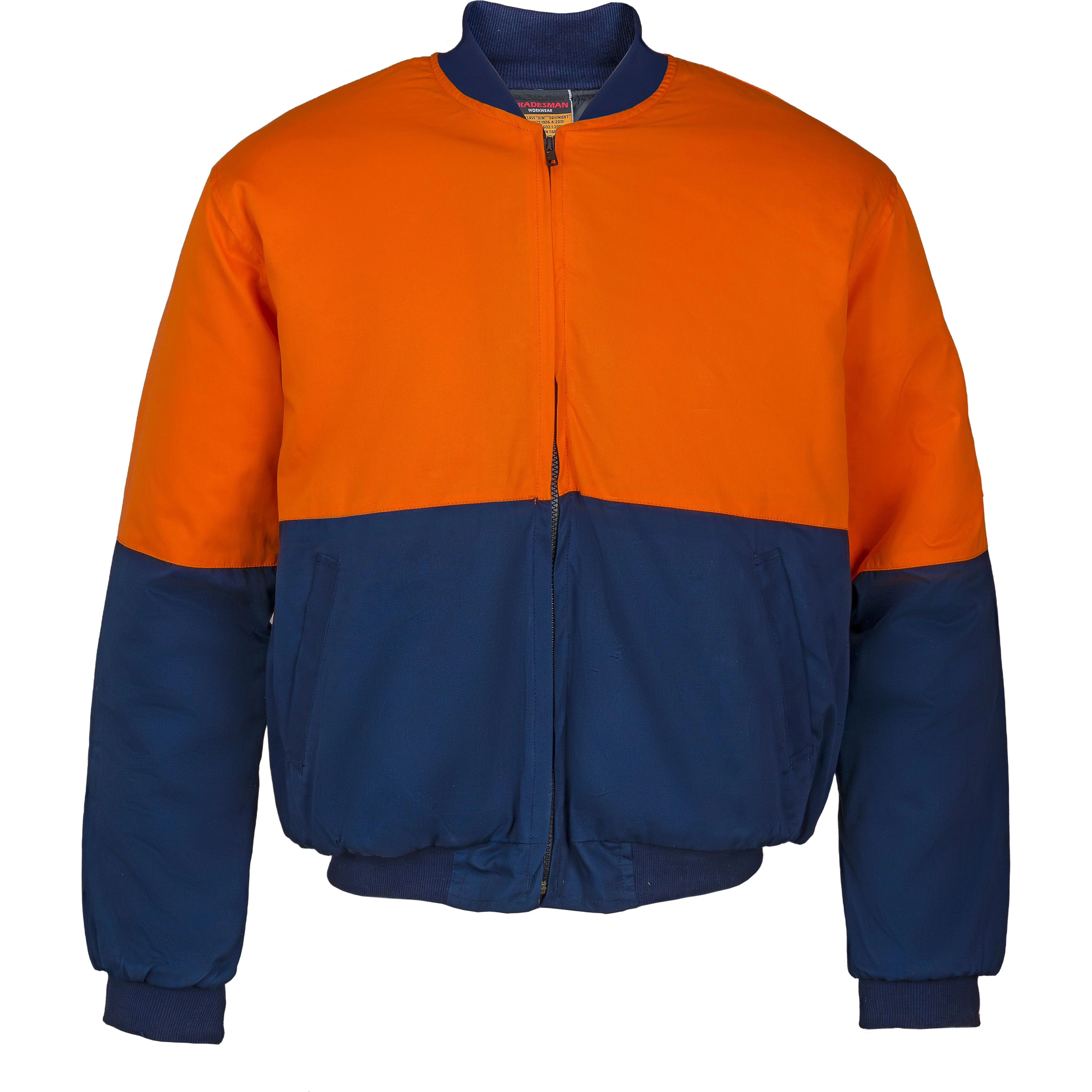 Tradesman Hi Vis Cotton Drill Bomber Jacket (CJ10)