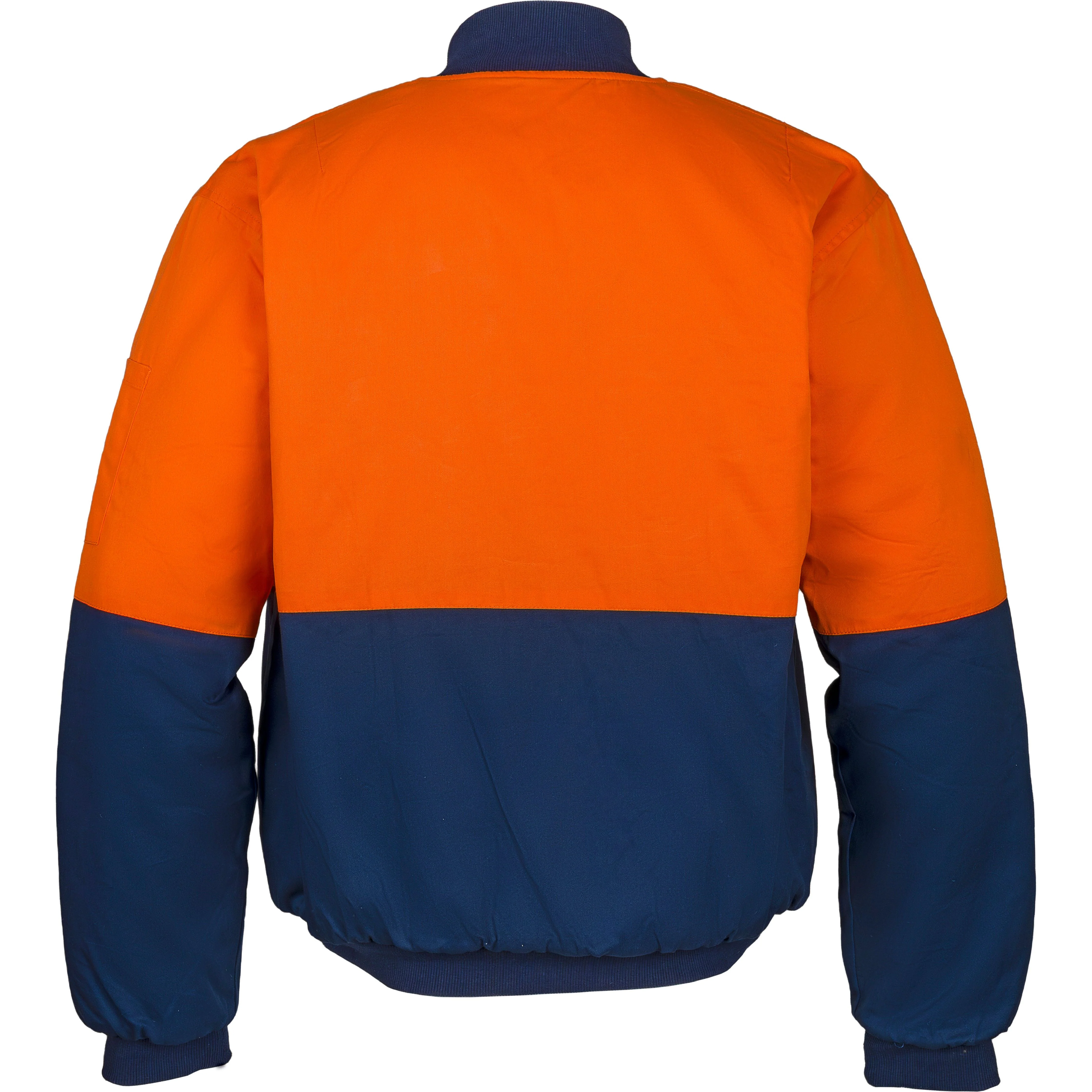 Tradesman Hi Vis Cotton Drill Bomber Jacket (CJ10) - Image 2