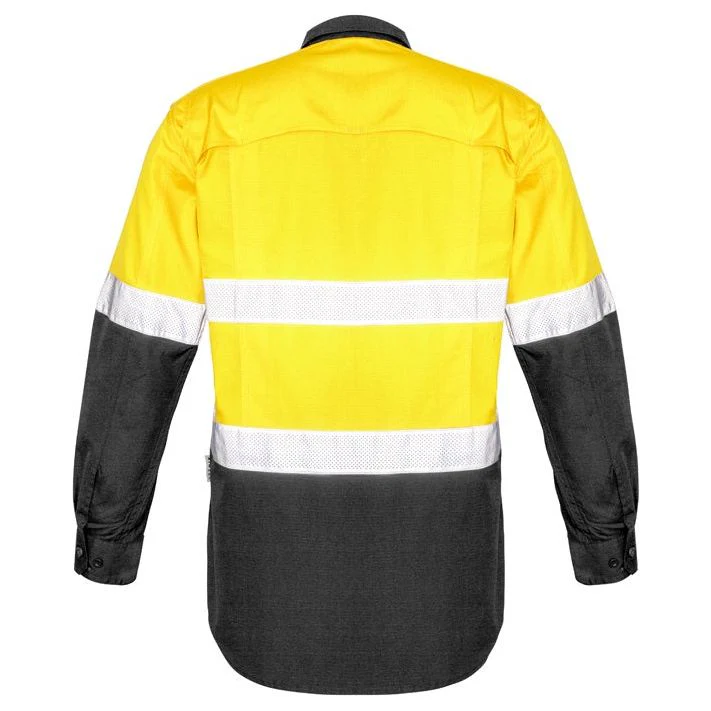 Syzmik Mens Rugged Cooling Taped Hi Vis Spliced Shirt (ZW129) - Image 7