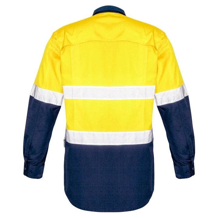 Syzmik Mens Rugged Cooling Taped Hi Vis Spliced Shirt (ZW129) - Image 8