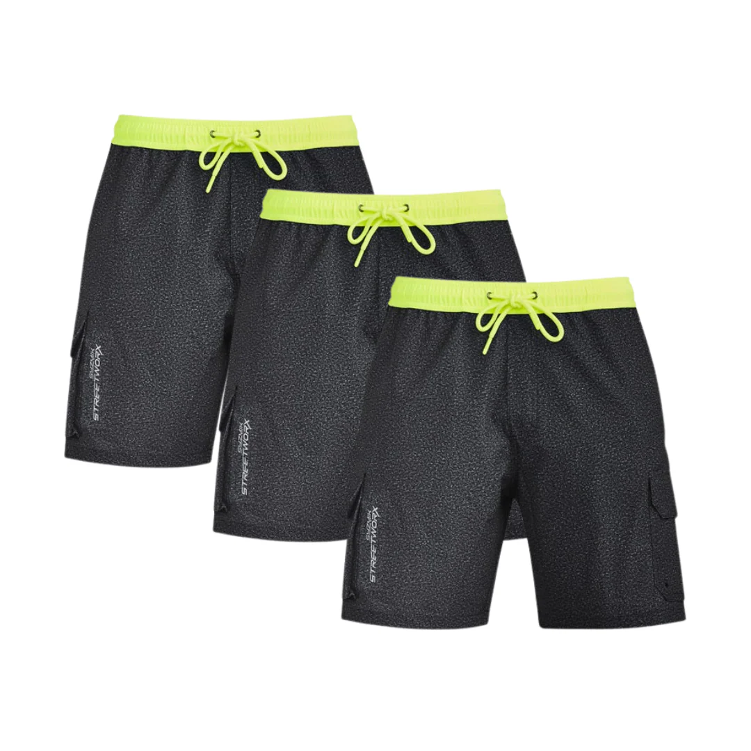 Tradies Value Pack - 3x Syzmik Mens Streetworx Stretch Work Board Short (ZS240) - Image 4
