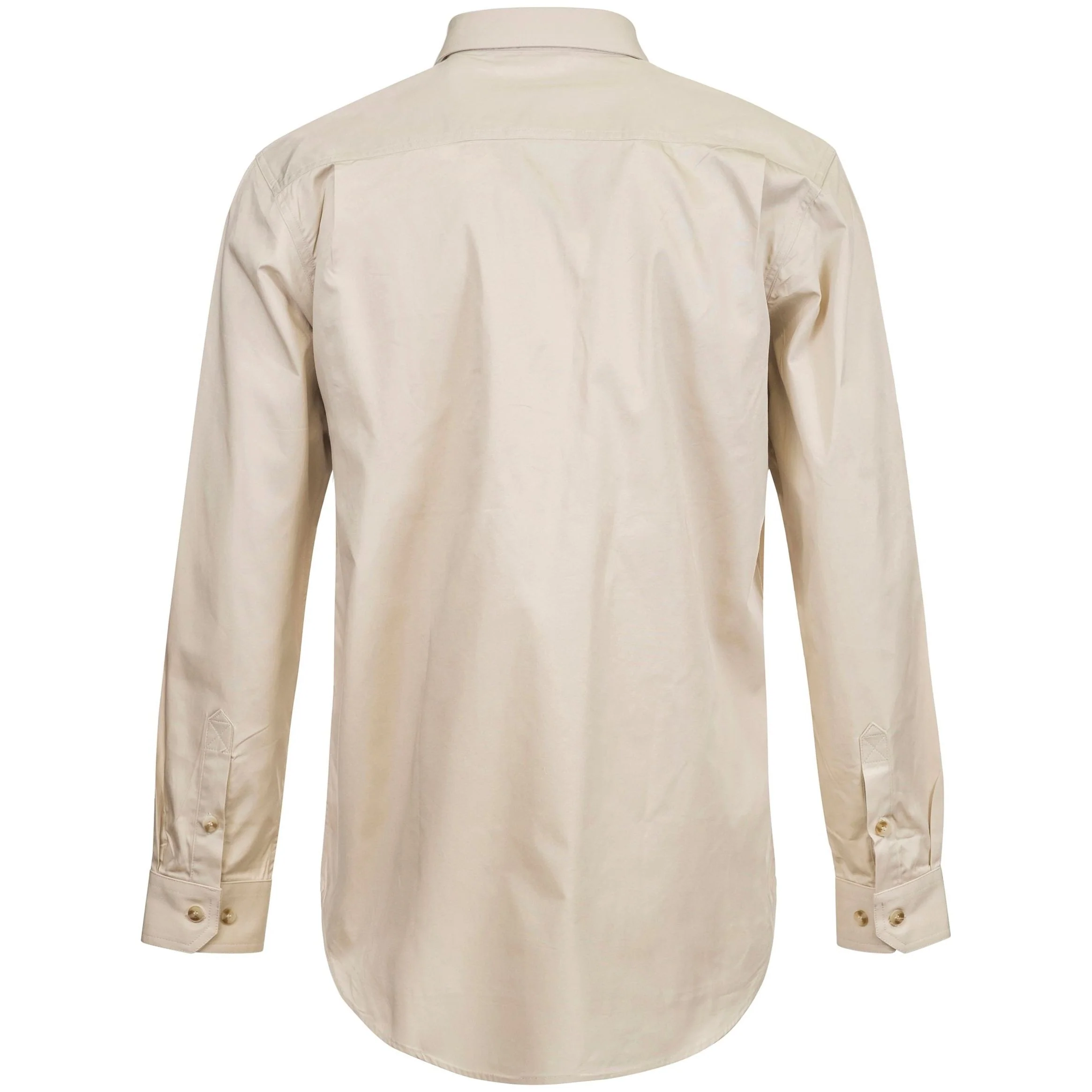 Workcraft Lightweight Long Sleeve Half Placket Cotton Drill Shirt With Contrast Buttons (WS3029) - Image 11
