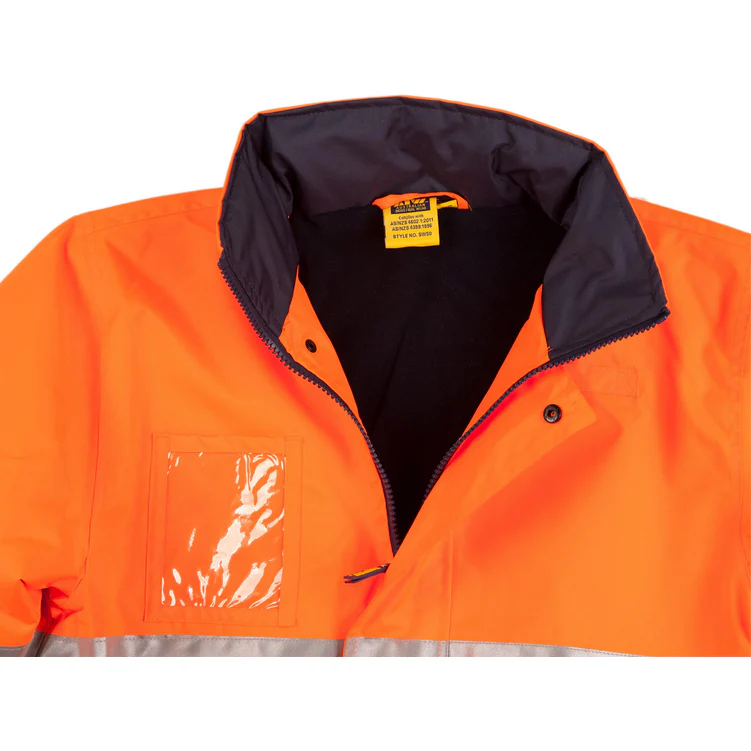 Winning Spirit Hi-Vis Long Line Jacket Polar With Fleece Linning (SW50) - Image 4