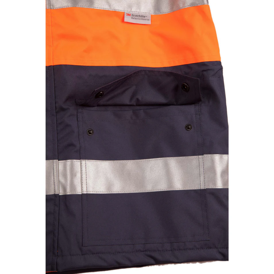 Winning Spirit Hi-Vis Long Line Jacket Polar With Fleece Linning (SW50) - Image 6