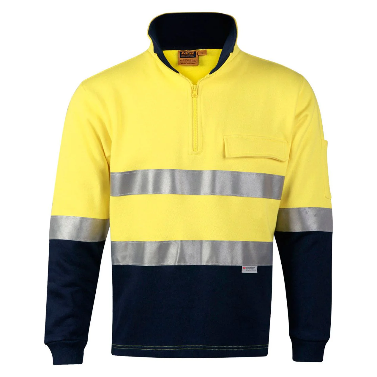 Winning Spirit Hi-Vis Two Tone Fleece Sweat (SW48) - Image 3