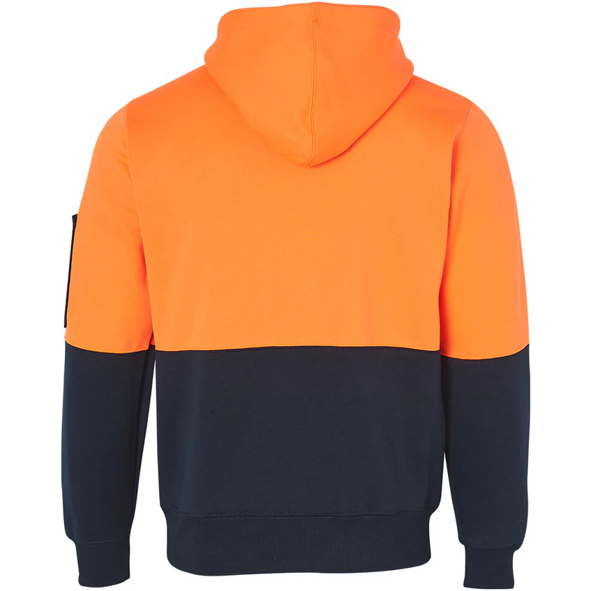 Winning Spirit Hi-Vis Two Tone Fleecy Hoodie Unisex (SW38) - Image 2
