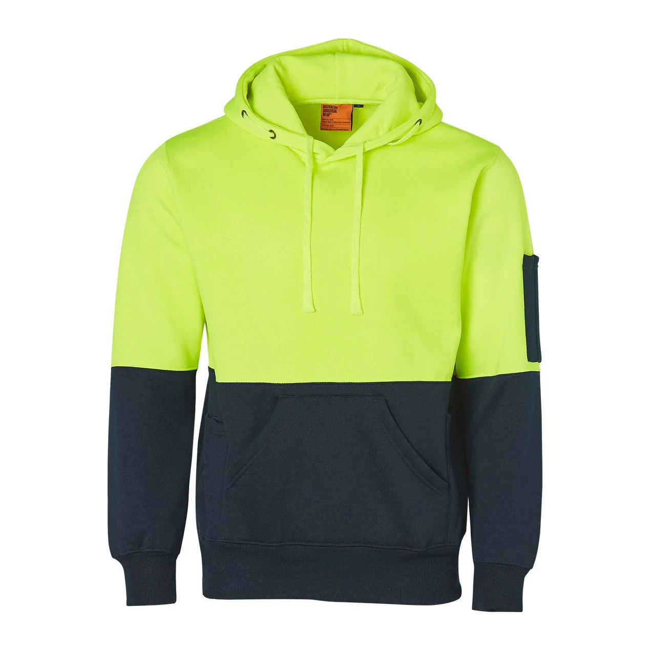 Winning Spirit Hi-Vis Two Tone Fleecy Hoodie Unisex (SW38) - Image 3