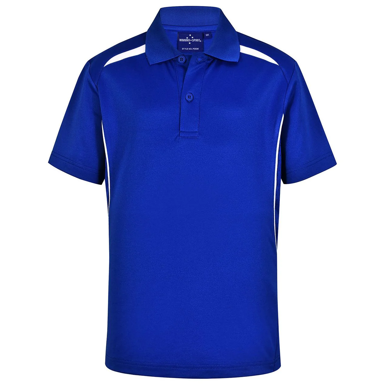 Winning Spirit Kids Sustainable Poly/Cotton Contrast Short Sleeve Polo (PS93K) - Image 3