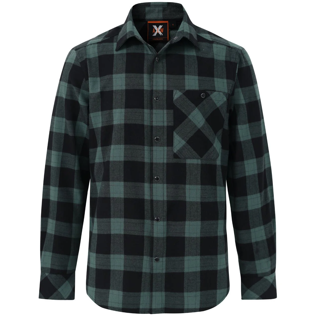 Winning Spirit Unisex Classic Flannel Plaid LS Shirt (WT11) - Image 3