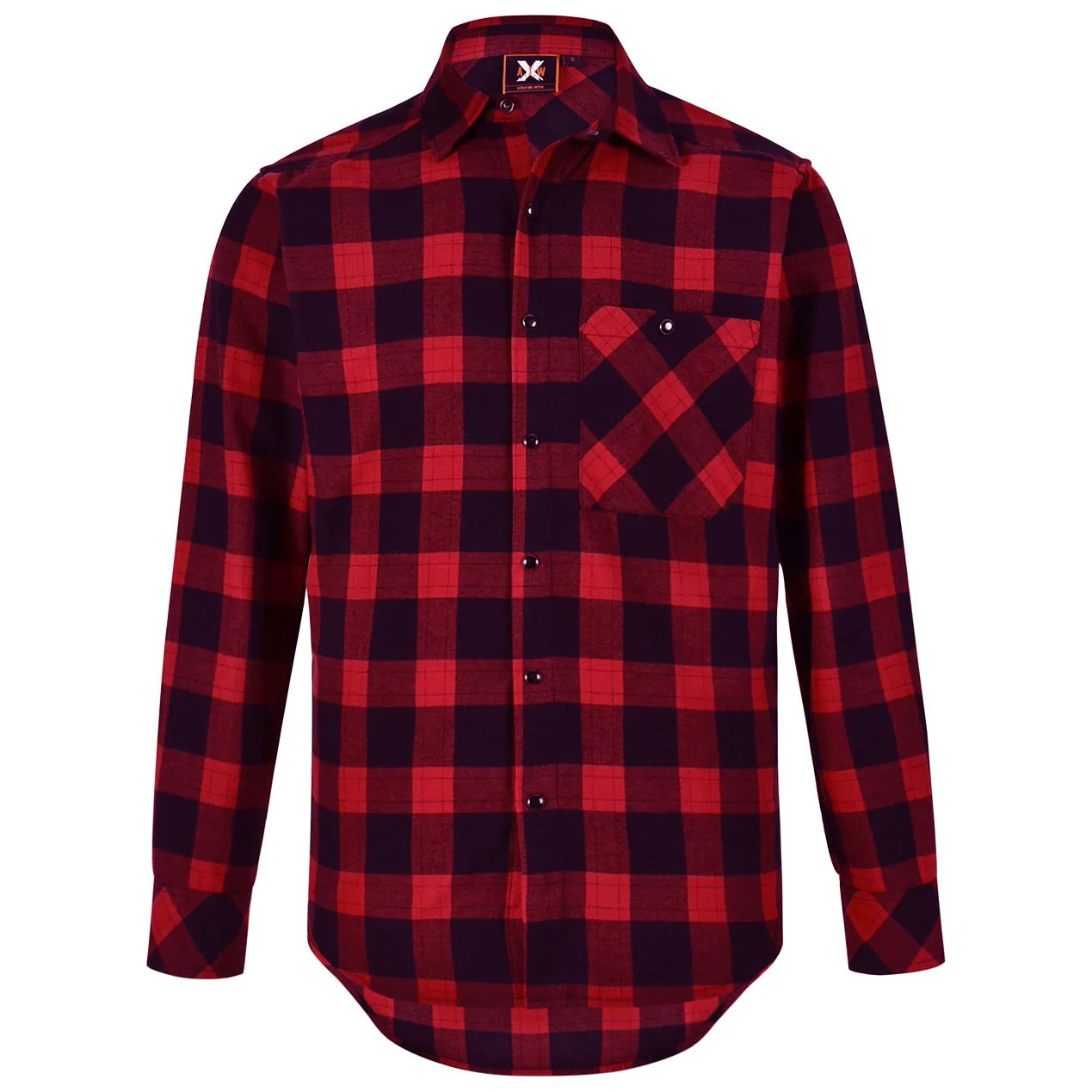 Winning Spirit Unisex Classic Flannel Plaid LS Shirt (WT11) - Image 5
