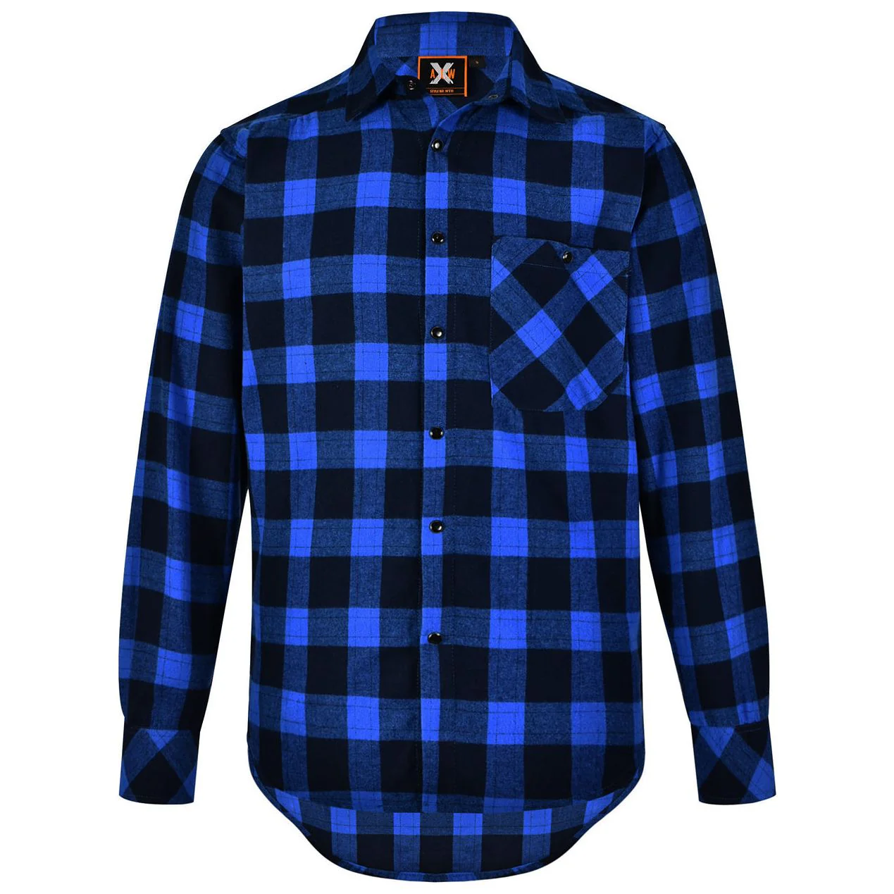 Winning Spirit Unisex Classic Flannel Plaid LS Shirt (WT11) - Image 9