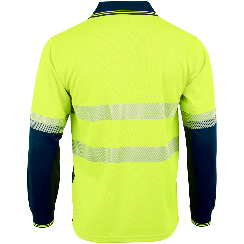 Winning Spirit Unisex Hi Vis Cooldry Segmented LS Polo (SW86) - Image 6