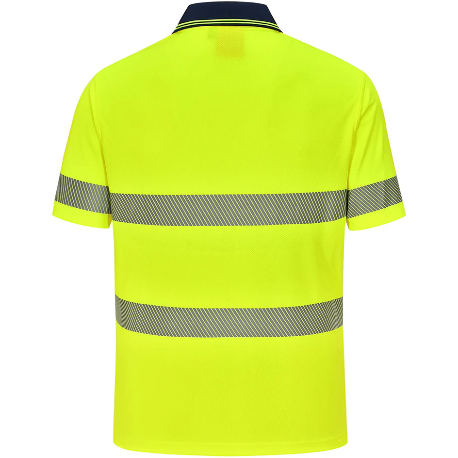 Winning Spirit Unisex Hi Vis Cooldry Segmented SS Polo (SW85) - Image 8