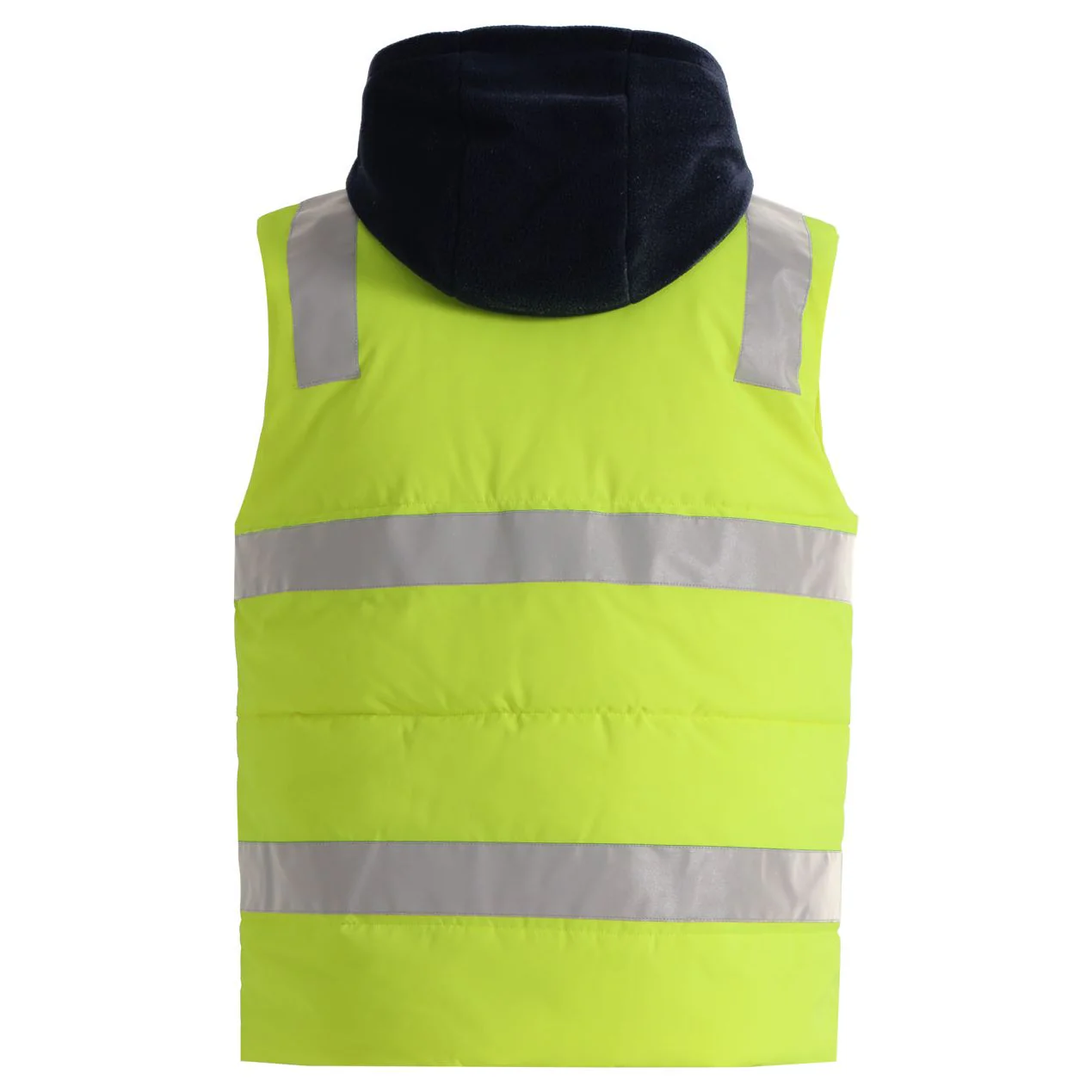 Winning Spirit Unisex Hi Vis Hooded Puffer Vest (SW93) - Image 4