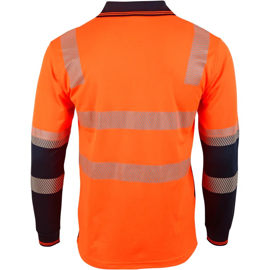 Winning Spirit Unisex Truedry Biomotion Segmented LS Safety Polo (SW74) - Image 2