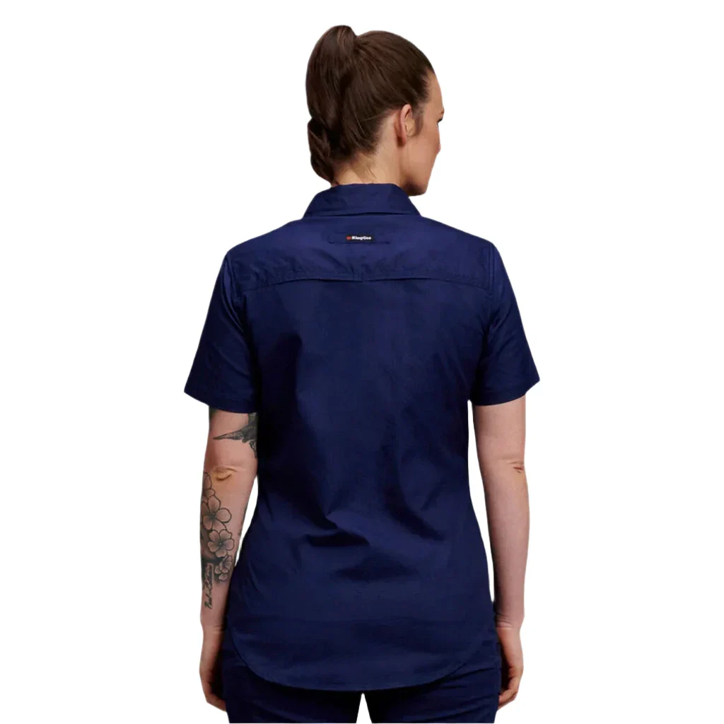 KingGee Women's Workcool 2 Lightweight Short Sleeve Work Shirt (K44205) - Image 3