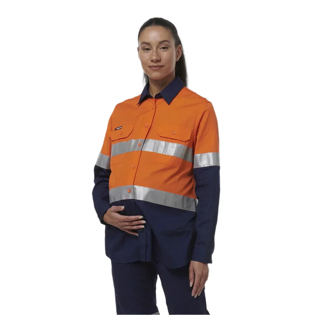 KingGee Women's Workcool Maternity Reflective Shirt (K44234)
