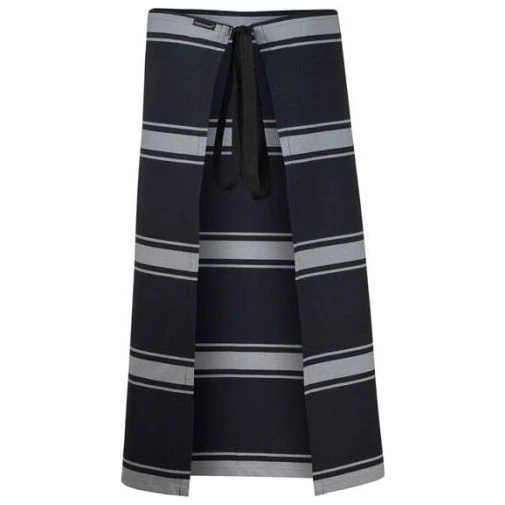 Workcraft 3/4 Length Butchers Stripe Apron (CA004) - Image 2