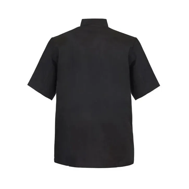 Workcraft Chefscraft Short Sleeve Chefs Tunic With Concealed Front (CJ041) - Image 2